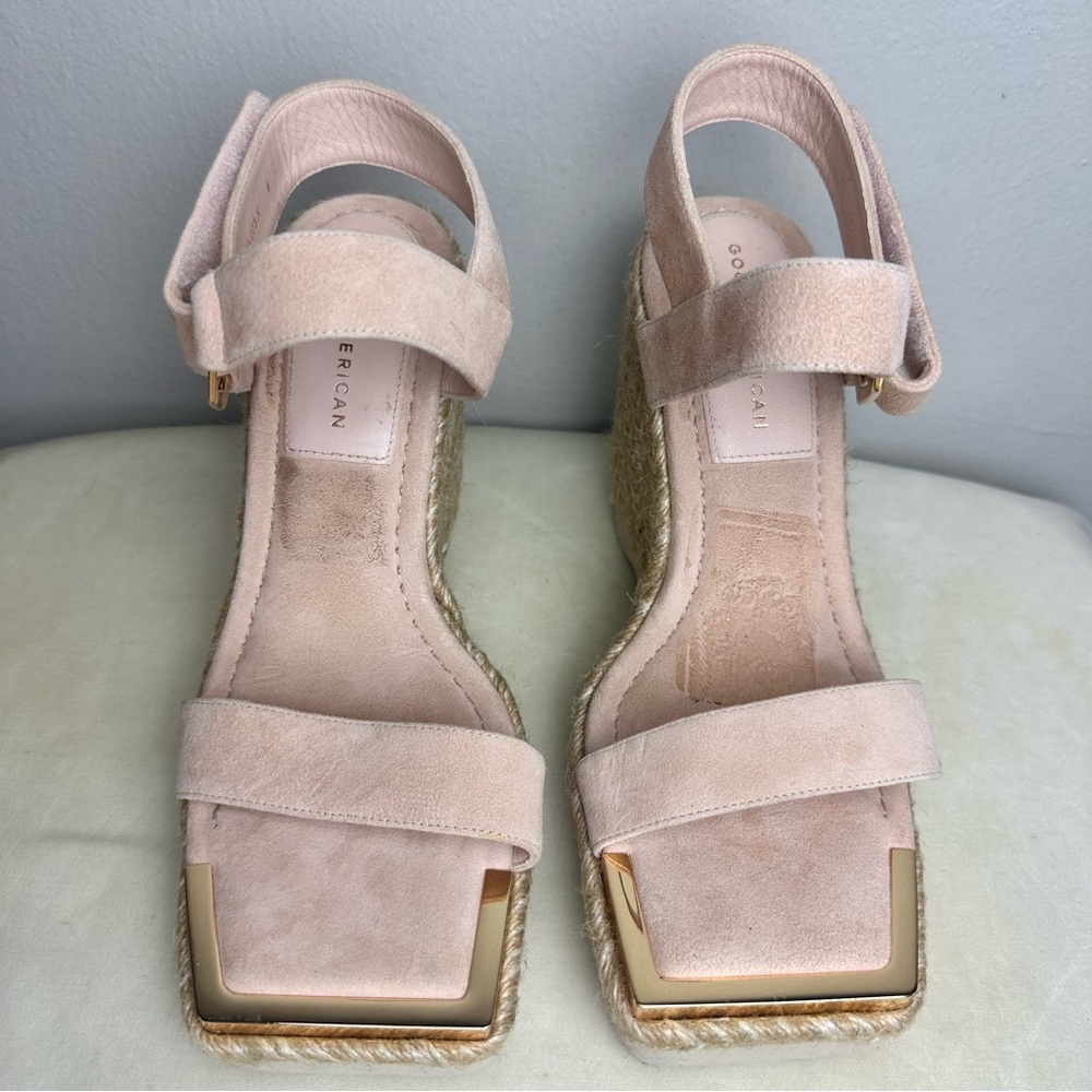Good American Espadrille Wedge Sandal Sz 8 - Picture 3 of 8